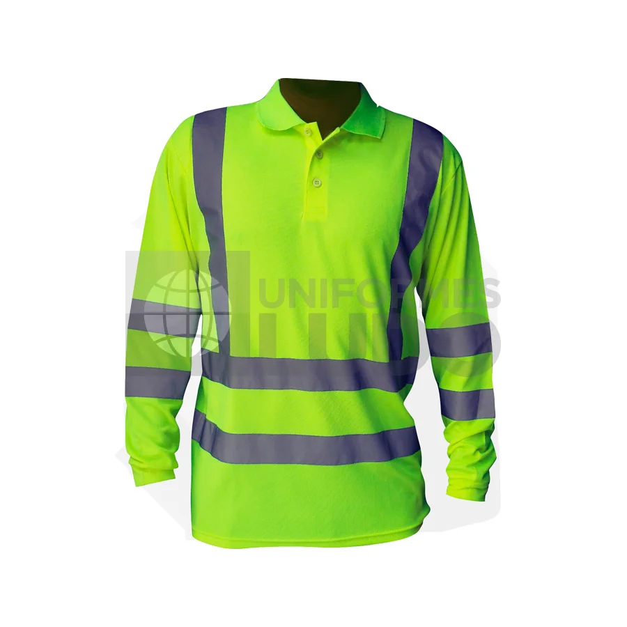 Dryfit C/Camisero C/R Hombre ML (Amarillo Fluor)