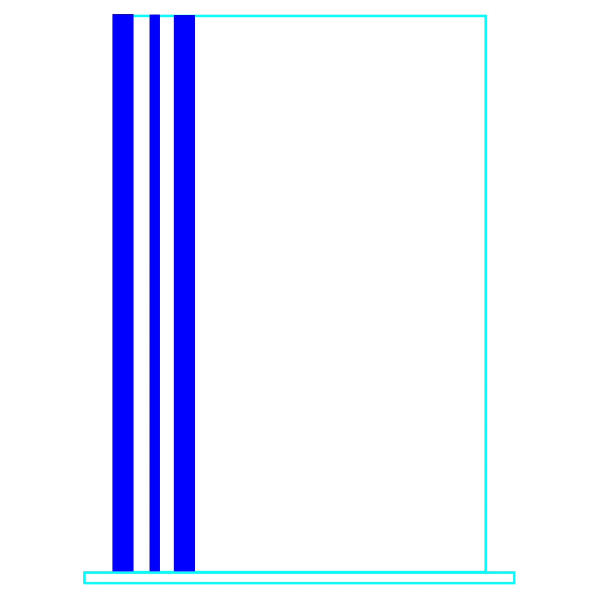 Galvano Cristal Rectangular 2374