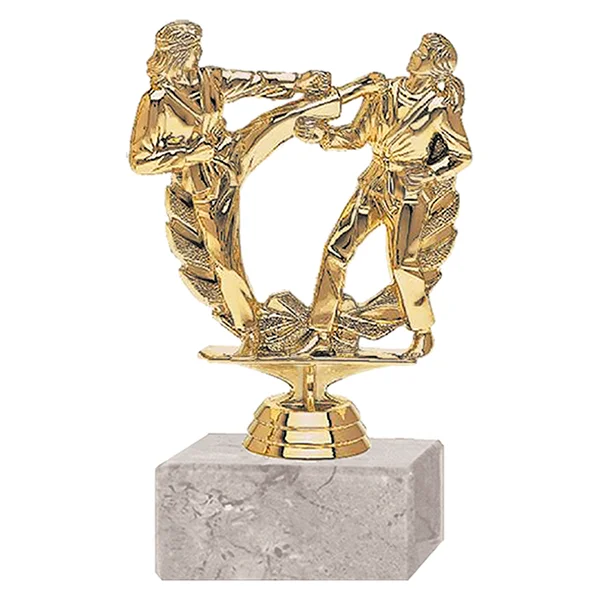 Trofeo Plástico Karate Femenino Doble