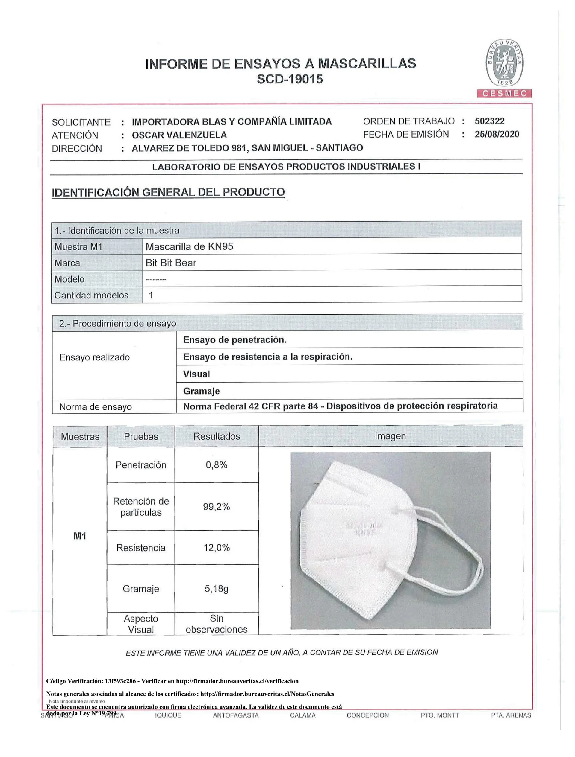 Mascarilla KN95 - FFP2