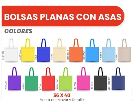 BOLSAS PLANAS CON ASAS 36X40