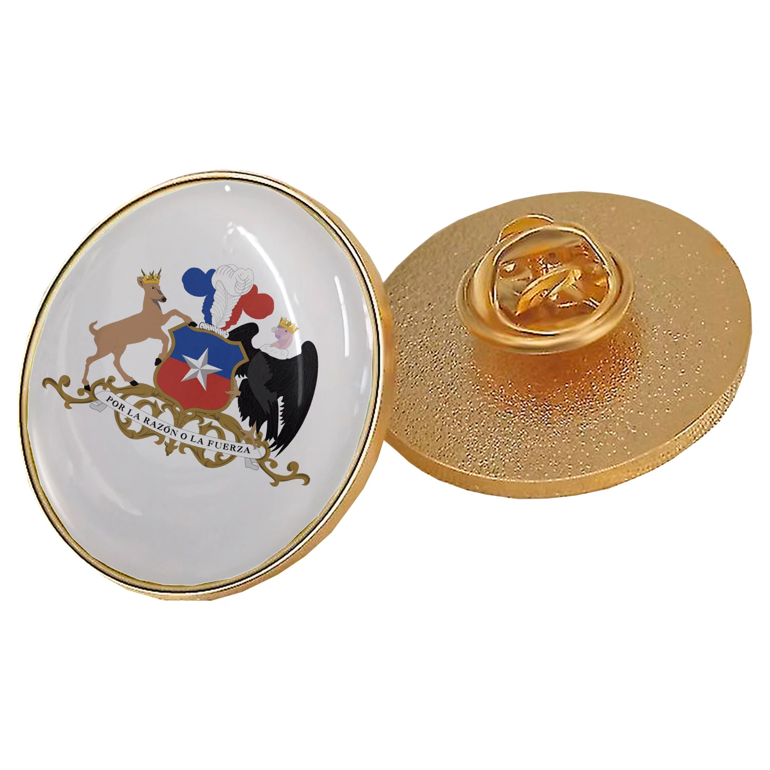 Piocha Broche Redondo Dorado (Pins) 16mm, 20mm, 25mm