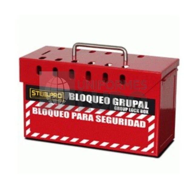 Caja de Bloqueo Grupal Roja