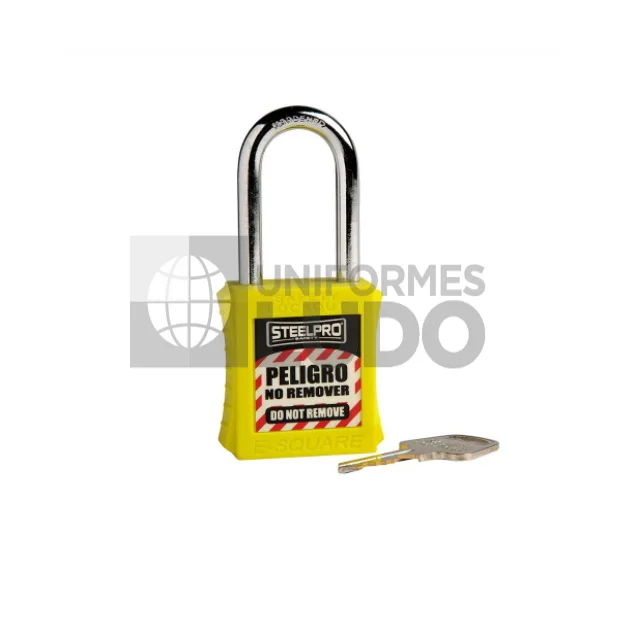 CANDADO STEELPRO X10 AMARILLO