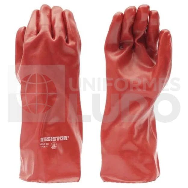 GUANTE PVC 14 ROJO KRON