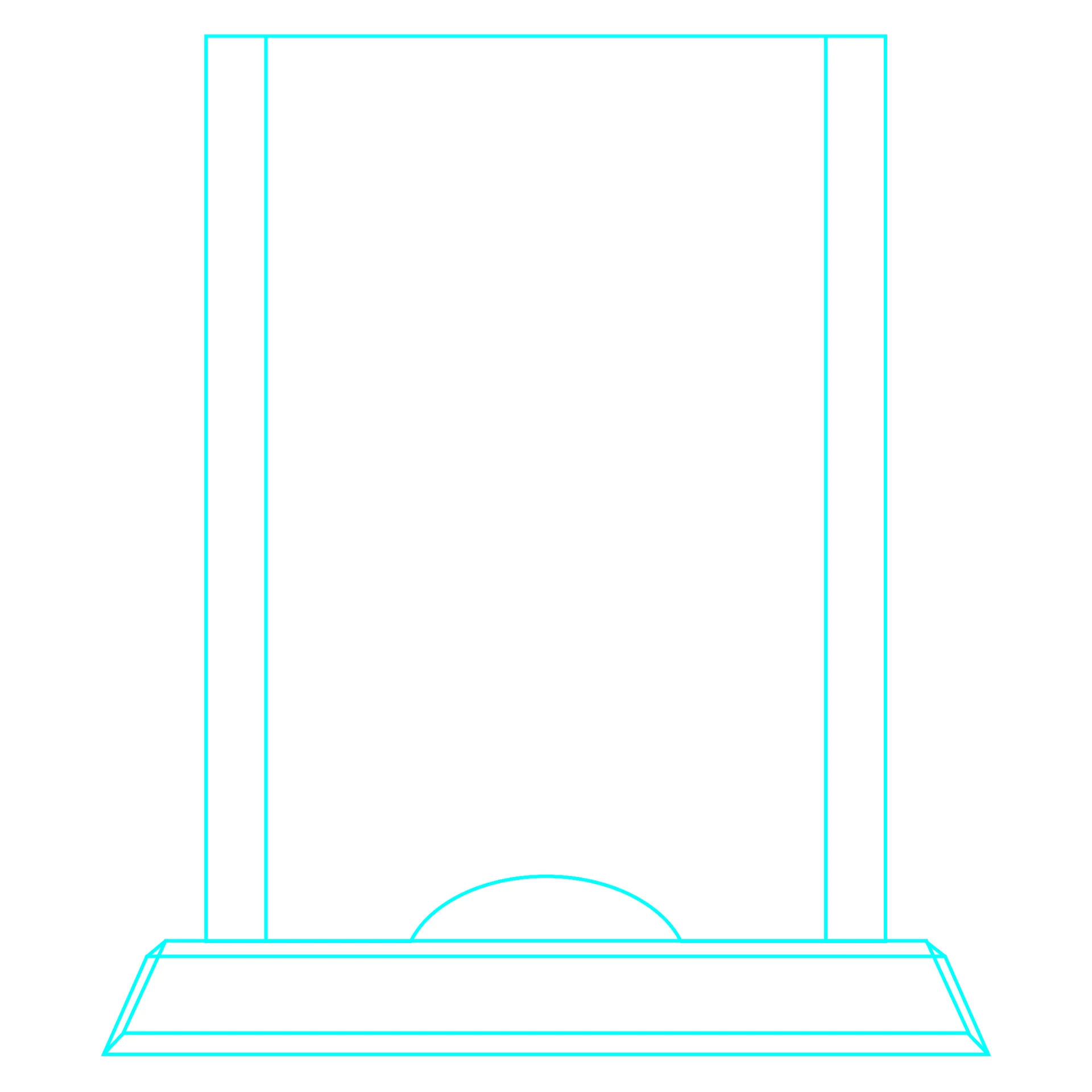 Galvano Cristal Rectangular LSA 066