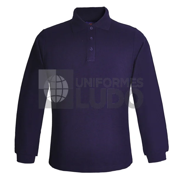 Polera polo manga larga mujer premium